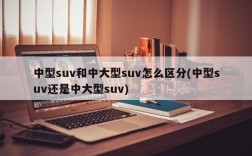 中型suv和中大型suv怎么区分(中型suv还是中大型suv)