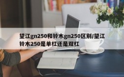 望江gn250和铃木gn250区别/望江铃木250是单杠还是双杠