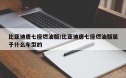 比亚迪唐七座燃油版/比亚迪唐七座燃油版属于什么车型的