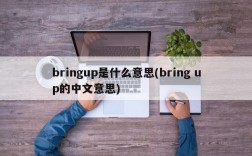 bringup是什么意思(bring up的中文意思)