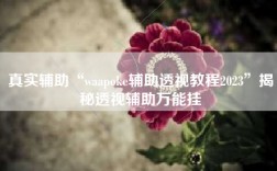 真实辅助“waapoke辅助透视教程2023”揭秘透视辅助万能挂