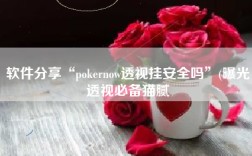 软件分享“pokernow透视挂安全吗”(曝光透视必备猫腻
