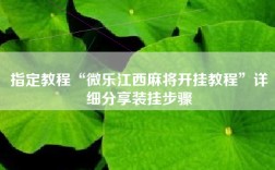 指定教程“微乐江西麻将开挂教程”详细分享装挂步骤