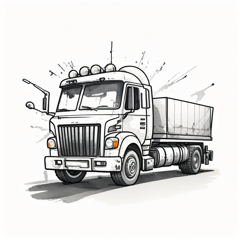 大卡车图片卡通图片,大卡车图片大全大图片 简笔