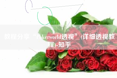 教程分享“Pokerworld透视”(详细透视教程)-知乎
